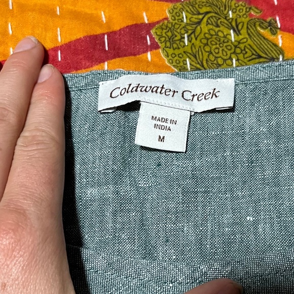 Coldwater Creek 100% Linen Tank Size M - Picture 3 of 4